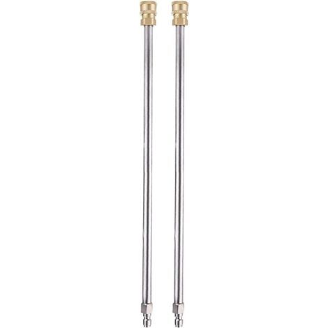 Lot de 2 extensions de lance pour nettoyeur haute pression, 30,5 cm, 4000 psi, pistolet pulvérisateur avec connexion rapide 1/4 p (1/4)