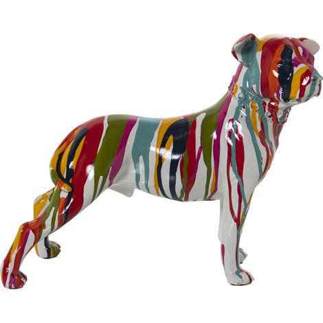 Figurine Chien Résine MulticolorePaint Jets 29X12X24 Cm (1/4)