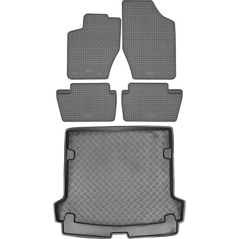 Juego de alfombrillas de goma para Peugeot 307 Estate (2002-2008) + alfombrilla para el maletero. (1/5)