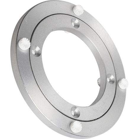 Geräuschloser Drehteller Verbesserte Geräuschdämpfung Drehmechanismus aus Aluminiumlegierung Stabiler und rutschfester Drehteller für Esstische (5 Zoll) (1/5)