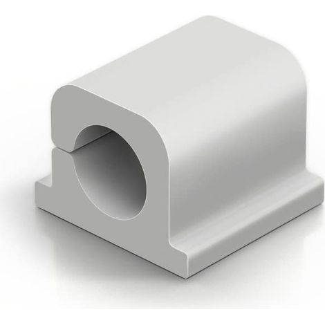 Durable 504210 - Cavoline Clip Pro 1, Clip Fermacavo Adesiva, Diametro 10 mm, 20 x 21 x 16 mm, Grigio (1/3)