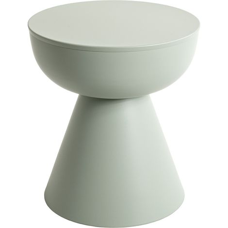 Table d'Appoint en Métal "Merlin" 45cm Vert Sauge (1/3)