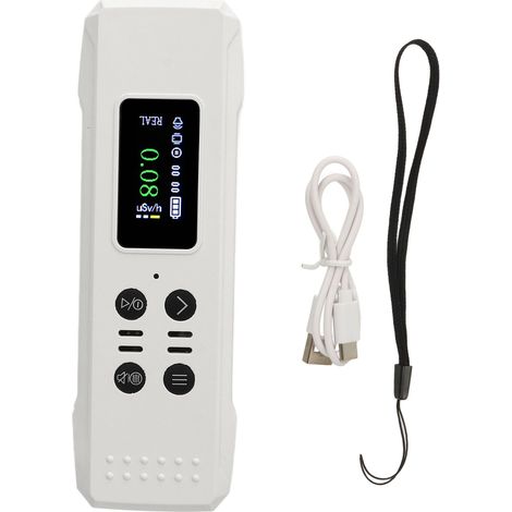 Compteur Geiger haute sensibilité avec alarme sonore et lumineuse, écran LCD HD, détecteur de rayonnement nucléaire pour rayons γ, X, β, blanc (1/5)