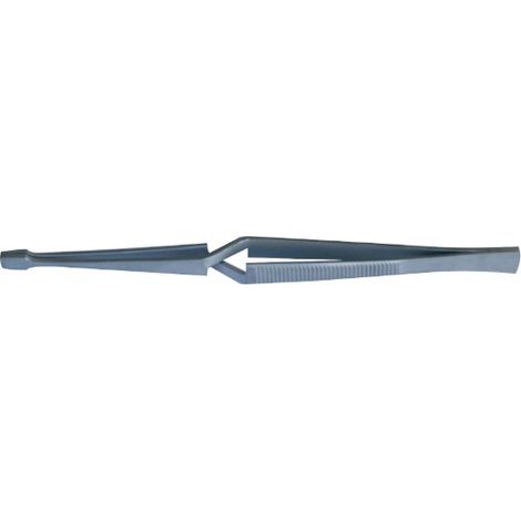 Edelstahlpinzette mit abgewinkelter Spitze 130 mm OUTIFRANCE