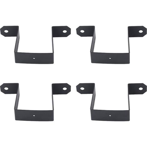 Supports de clôture terrasse robustes, attaches pour poteaux 4x4 (1/5)
