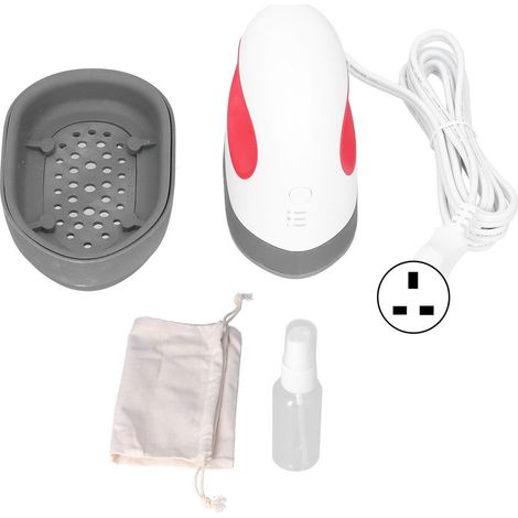 Mini-Tragbares rotes Bügeleisen mit Temperaturanzeige, 220-V-Stecker (UK) (1/5)