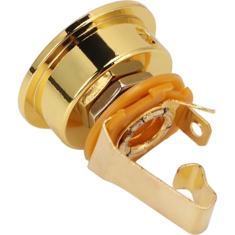 Douille de jack guitare électrique, connecteur stéréo doré renforcé métallique, compatible prise TL. (1/5)
