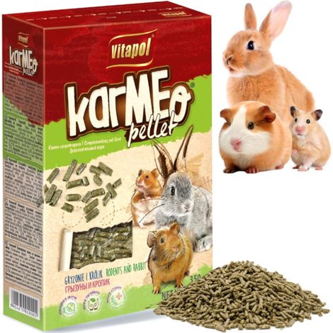Vitapol Karmeo Pellets mit Luzerne 350g für Nagetiere, Kaninchen und Hamster