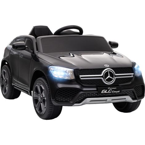 Voiture électrique enfants, véhicule électrique 12 V, télécommande 2,4G, 3 vitesses, démarrage lent, 105x68x50cm, noir