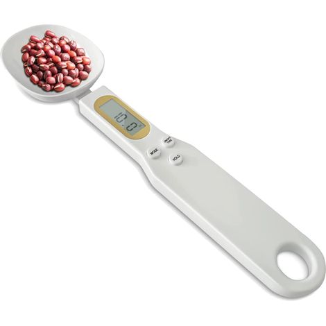 Cuillère doseuse électronique, balance électronique, tasse à mesurer, 0,5 g à 500 g, cuillère doseuse électronique de cuisine avec écran LCD précis pour mesurer les grains de café, version rechargeabl