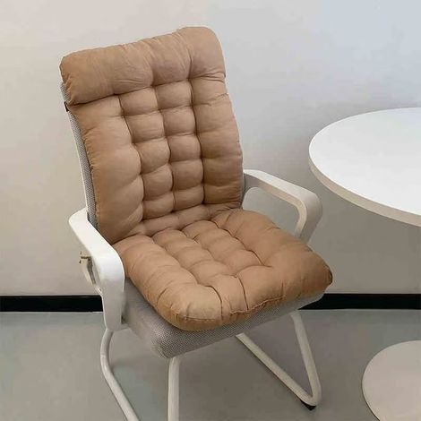Coussin de dossier pour chaise de bureau,coussin d'assise confortable et antidérapant, coussin de dossier et d'assise tout-en-un (45 x 85 cm) (1/5)