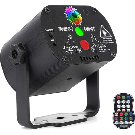 Mini projecteur de lumière de scène laser RGB ambiance de fête familiale (1/5)