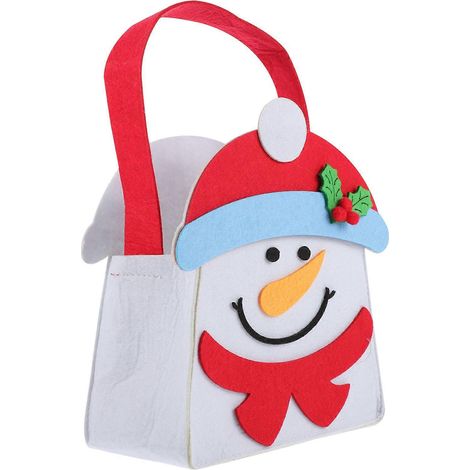 sac cadeau de Noël en feutrine à faire soi-même, pochette de rangement sur le thème de Noël-30X19X9CM