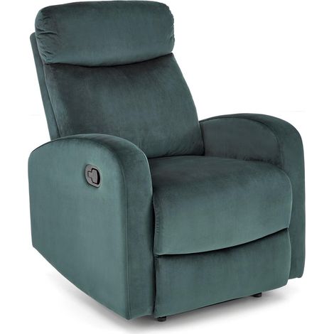 Sillón reclinable Houston 1518, Verde, 90x75x95cm, Tapiz