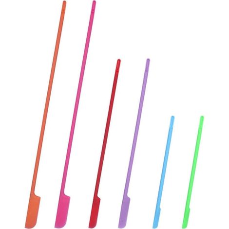Lot de 6 spatules flexibles en silicone, réutilisables et sûres pour la cuisine et l'esthétique, Qinhai (1/5)