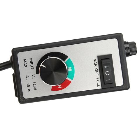 Variateur de vitesse électronique pour ventilateur, 120 V, 1500 W, 15 A, prise américaine, cordon de 2 mètres (1/5)