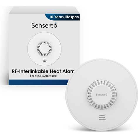 Alarme thermique sans fil avec d'autres alarmes RF Blanc 10 ans d'autonomie