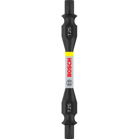 Punta cacciavite Bosch t25 65 mm doppia estremità marcata laser