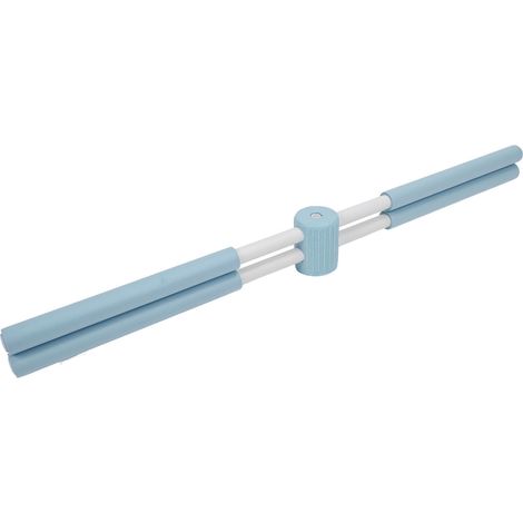 Bâton de yoga extensible correcteur de posture dos voûté pour adulte et enfant - Outil d'étirement bleu (1/5)