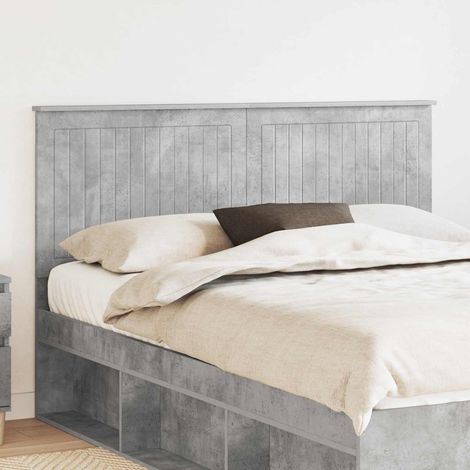 Tête de lit-Panneau de lit Gris béton 150 cm Bois d'ingénierie 530690 (1/5)