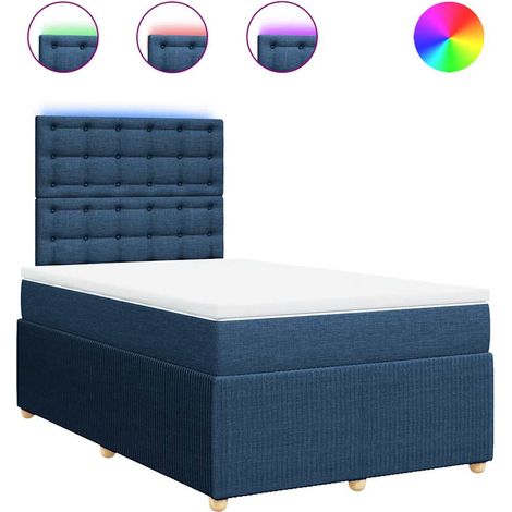 Maison Exclusive - Boxspringbett mit Matratze Blau 120x200 cm Sto