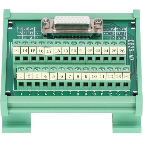 Terminal Block PCB Material Copper Base 0.8A/Pin 0.2Nm Torsion Printed Labels Female Distribution Module DC 60V (1/5)