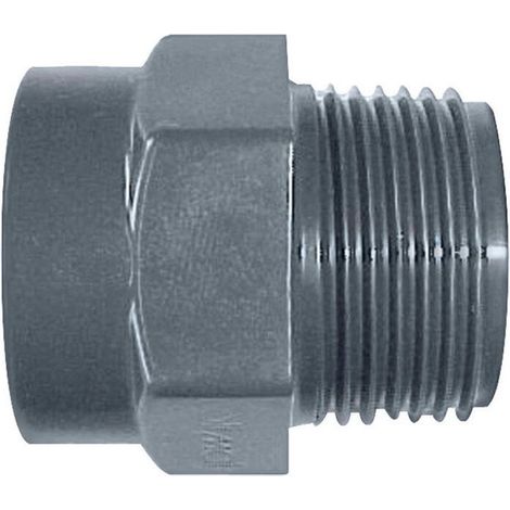 Boquilla de PVC, macho, 20 x 27 mm de diámetro hembra, 15 x 21 mm de diámetro. SANS MARQUE