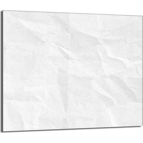 Plaque de protection en verre pour poêle 60x52 blanche (1/5)