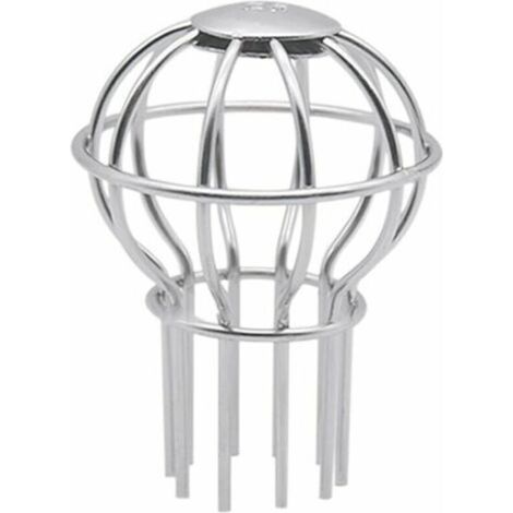 Dachrinnenfilter, 1 Stück (75 mm), Dachrinnen-Leckageschutzfilter, Drahtballon-Schutz für Dachrinnenrohre verhindert Verstopfungen durch Moos, Schlamm und Laub