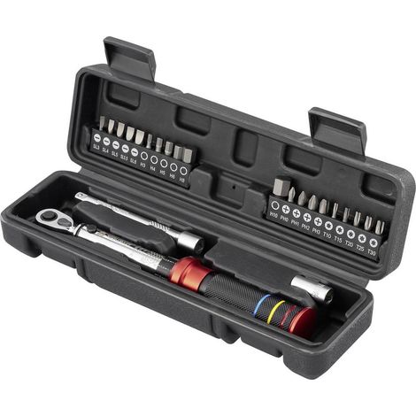 TOOLCRAFT 23 stk. TO-10332102 Jeu de clés dynamométriques 1/4 (6.3 mm) 3 - 25 Nm
