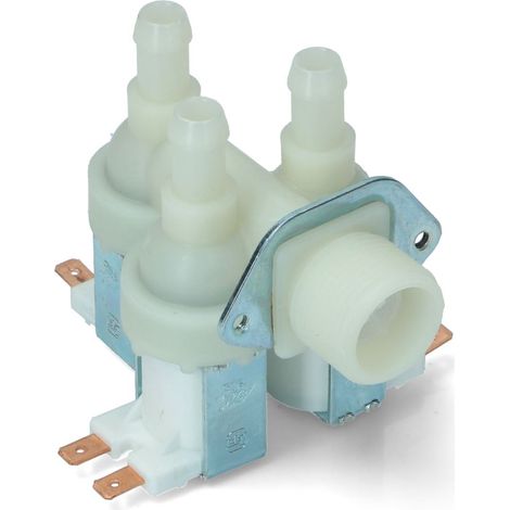 ELETTROVALVOLA 90 3 VIE ANGOLO ° UNIVERSALE LAVATRICE 220 VOLT  EL 33 (1/5)