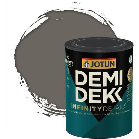 Peinture Bois - DEMIDEKK INFINITY DETAILS - Lasure Opaque Satinée - RAL 7039 - 0,75L (1/2)