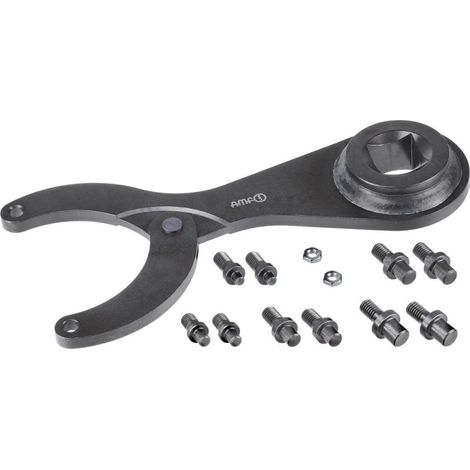 Gelenkstirnlochschlüssel- Satz für Drehmomentschlüssel 3/4" 80-125 mm AMF