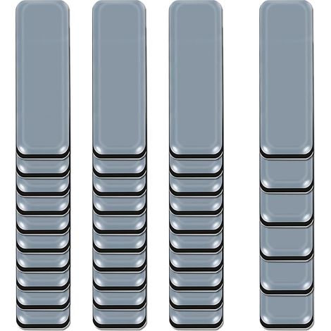 36PCS Patin Glissant PTFE adhésif Patins en téflon pour Meubles de Protection de Sol Gris(19x70mm) (1/5)