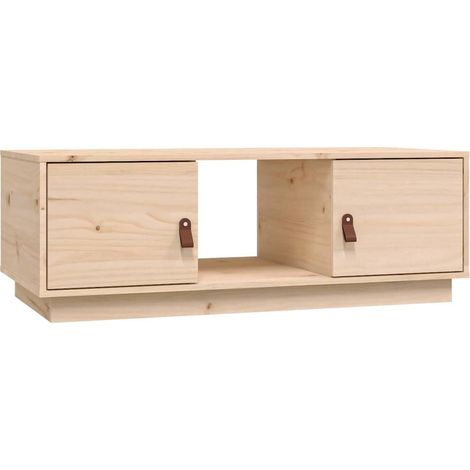 Maison Exclusive - Mesa de centro de madera maciza de pino 100x50 (1/5)
