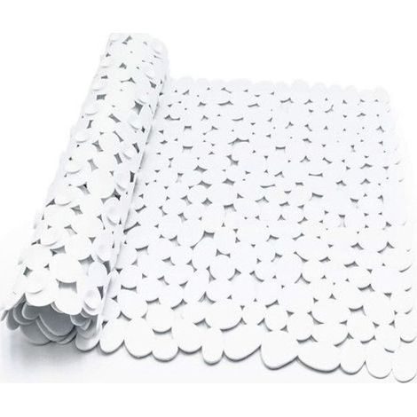 Tapis de douche antidérapant, Tapis de douche rectangulaire antidérapant galet, Tapis antidérapant avec ventouse, Baignoire (1/5)
