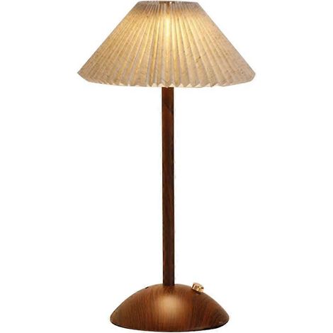 Dreifarbige Nachttischlampe mit einstellbarer Helligkeit, wiederaufladbare dekorative Tischlampe mit Sockel, für Schlafzimmer oder Wohnzimmer. (1/5)