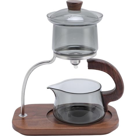 Kungfu Tea Glass Teapot Set, 350ML Magnetic Tea Water Separation, High Borosilicate Glass Infuser Set for Tea Connoisseurs (1/5)