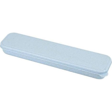 Boîte et sac de rangement noirs, portables et simples pour couverts (couteaux, fourchettes, cuillères, baguettes, pailles), idéal pour les voyages, les pique-niques, le camping et le bureau. (1/5)