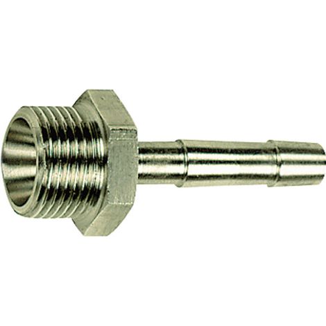 Riegler Einschraubschlauchtülle, G 3/8 a., für Schlauch LW 8, MS vern.
