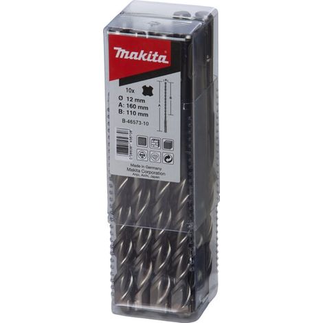 Nom Makita 10x Foret SDS-VPLUS 12x210 - B-47684-10 (1/2)