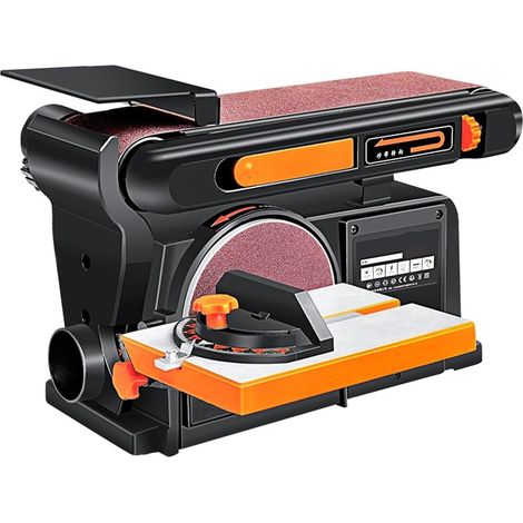 Polisseuse Ponceuse 550W Bureau Bande Abrasive Ponceuse Machine À Papier De Verre Réglable Table Ponceuse Travail Du Bois Outil De Polissage Décoration Bricolage (1/5)