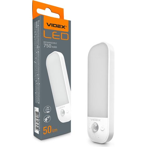 LED-Nachtlampe mit Akku und Bewegungsmelder videx VL-NL014W-S (1/5)