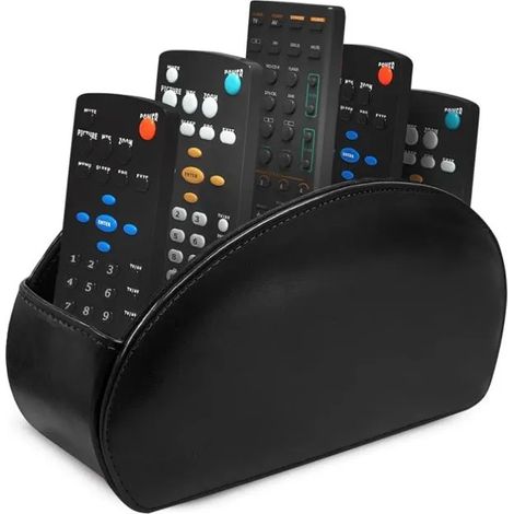 Support de Télécommande,PU Porte-télécommande avec 5 Compartiments,Multifonction Range,Porte pour Télécommandes,Papeterie,Cahiers (1/5)