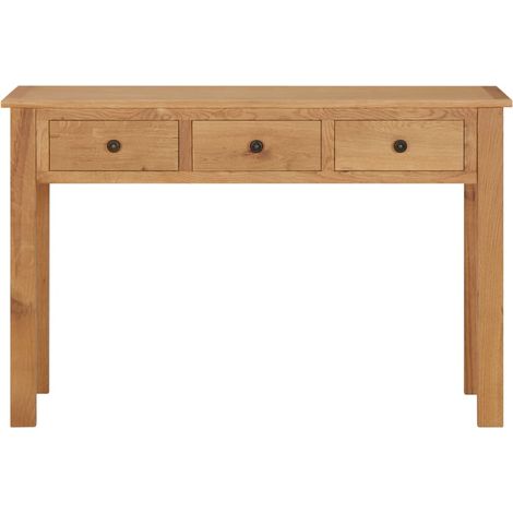 Maison Exclusive - Coiffeuse 110x40x75 cm Bois de chêne massif (1/5)