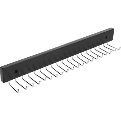 Wall-Mounted Belt Rack with Hooks, Hanging Organizer for Ties, Belts and Scarves, Compact Multifunctional Hanger for Home and Dressing Room Storage (1/5)