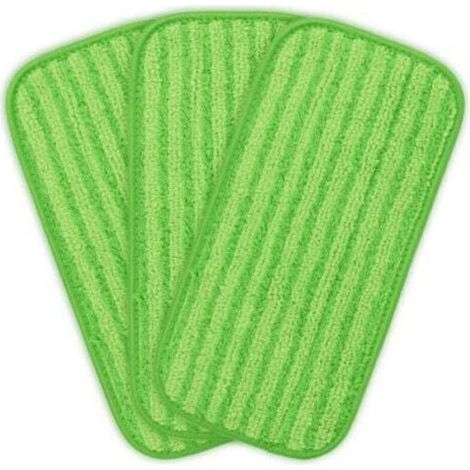 Chiffons réutilisables pour Swiffer WetJet – Lot de 3 pièces plates, adhérentes et lavables, 30 cm, compatible avec système snap (1/5)