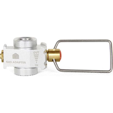Adaptador de conversión para recarga de bombonas de gas de camping, válvula adaptadora, ahorrador de gas (1/5)