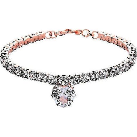 Colliers pour chiens de petite et moyenne taille, colliers à chaîne pour chiots, colliers dorés et blancs, or rose (1/5)