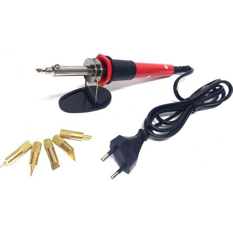 INCISORE ELETTRICO 30W INCISIONE SCRITTE LEGNO SUGHERO SALDATORE 5 PUNTE STILO (1/5)